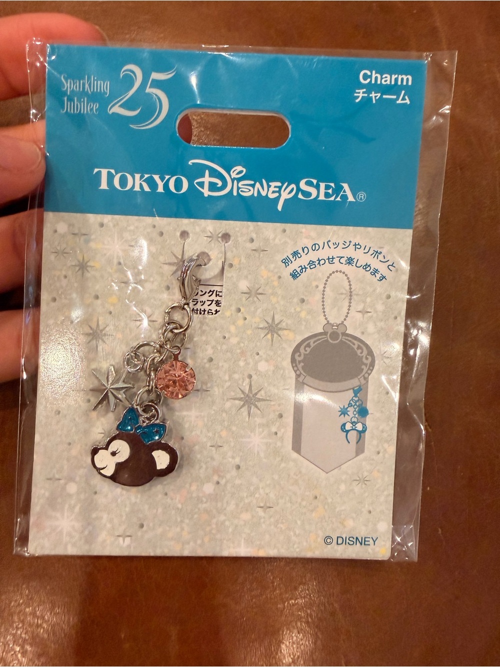 Tokyo DisneySea 25th Sparkling Jubilee Charm -Duffy and Friends- Shellie Design